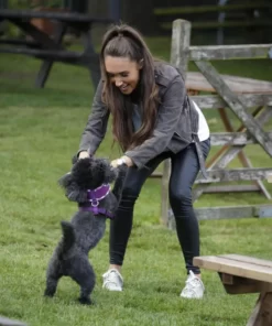 Megan McKenna Grey Leather Jacket 2023