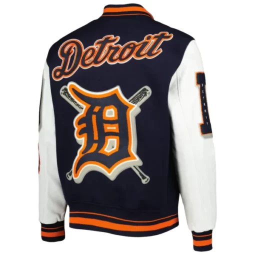 Men’s Detroit Tigers Mash Up Logo Varsity Full-zip Jacket 2023