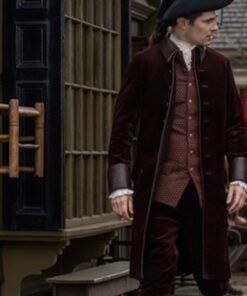Outlander Season 7 Lord John Grey Maroon Coat 2023