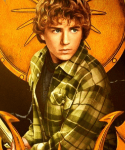 Percy Jackson And The Olympians Walker Scobell Green Shirt