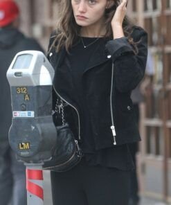 Phoebe Tonkin Biker Jacket