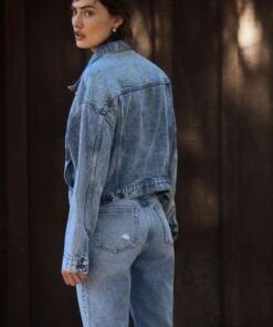 Phoebe Tonkin Blue Denim Jacket 2023