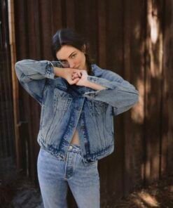 Phoebe Tonkin Blue Denim Jacket