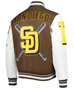 San Diego Padres Logo Varsity Full-zip Jacket 2023