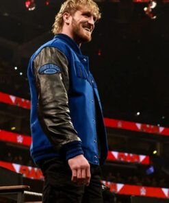 WWE Logan Paul Blue And Black Jacket 2023