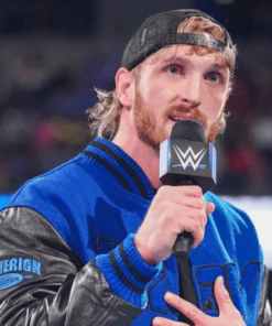 WWE Logan Paul Blue And Black Jacket