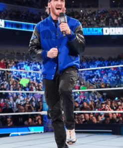 WWE Logan Paul Blue And Black Varsity Jacket 2023
