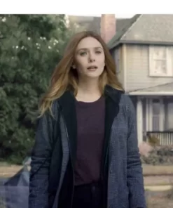 Wandavision 2021 Wanda Maximoff Grey Coat