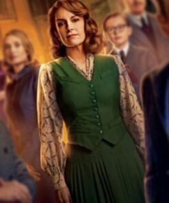 A Haunting In Venice 2023 Tina Fey Green Vest