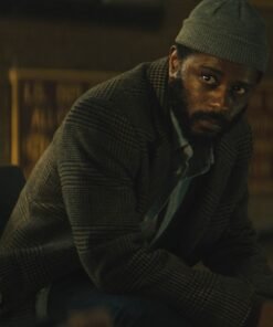 Apollo The Changeling 2023 Lakeith Stanfield Checked Plaid Coat