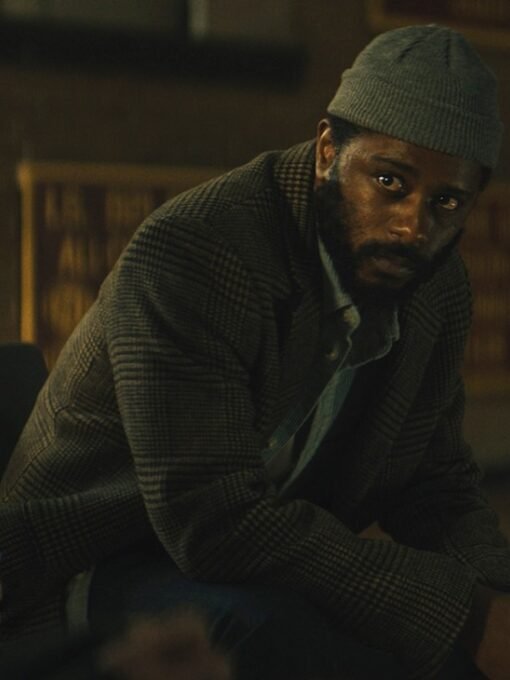 Apollo The Changeling 2023 Lakeith Stanfield Checked Plaid Coat