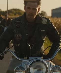 Austin Butler The Bikeriders 2023 Leather Vest