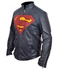 Blue Superman Leather Jacket