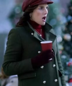 Brittany Clough Just Like A Christmas 2023 Green Coat