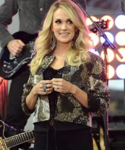 Carrie Underwood The Today Show Black Sequin Jacket 2023