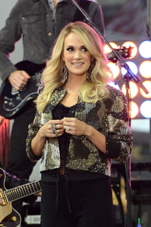 Carrie Underwood The Today Show Black Sequin Jacket 2023