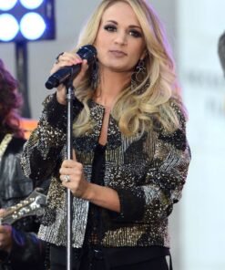 Carrie Underwood The Today Show Black Sequin Jacket