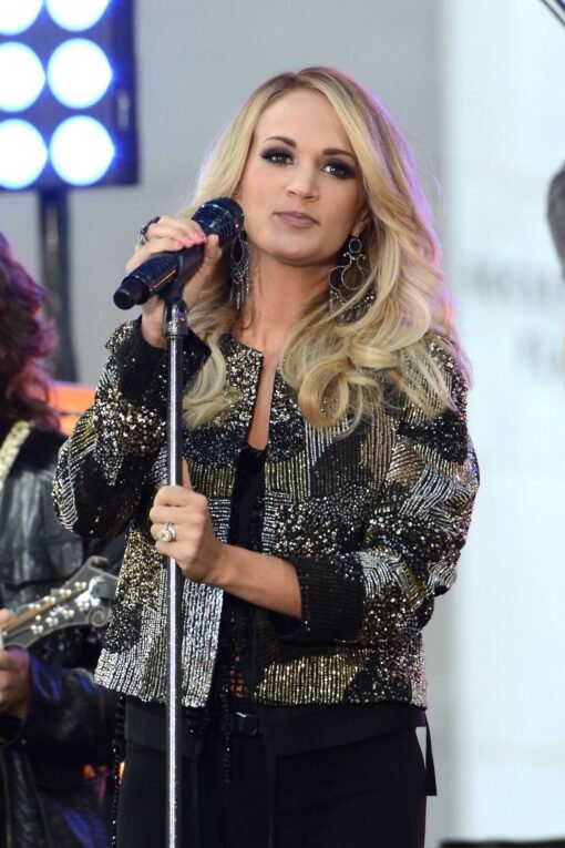 Carrie Underwood The Today Show Black Sequin Jacket