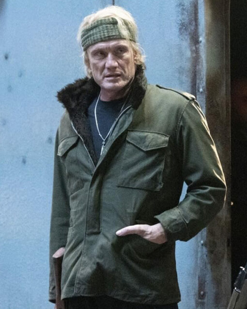 Expendables 4 Dolph Lundgren Green Jacket