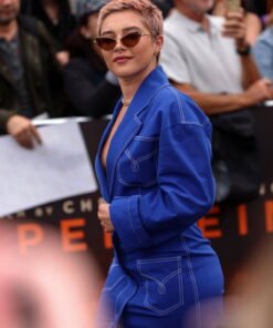 Florence Pugh Oppenheimer Denim Blazer