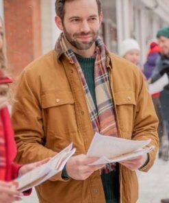 Just Like A Christmas Movie Brad Harder Brown Jacket