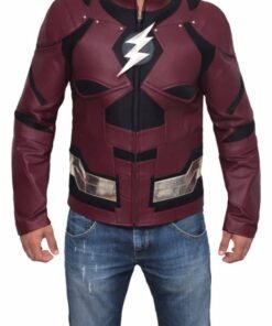 Justice League The Flash Leather Jacket