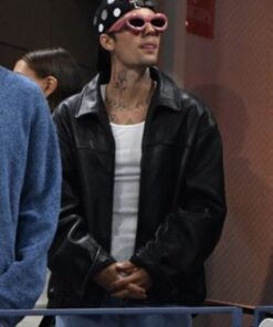 Justin Bieber Us Open 2023 Leather Jacket