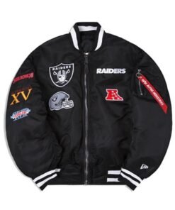 Las Vegas Raiders Alpha Industries X New Era Ma-1 Jacket 2023