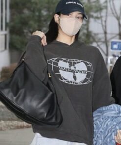 Lisa Wu Tang Oversize Black Hoodie