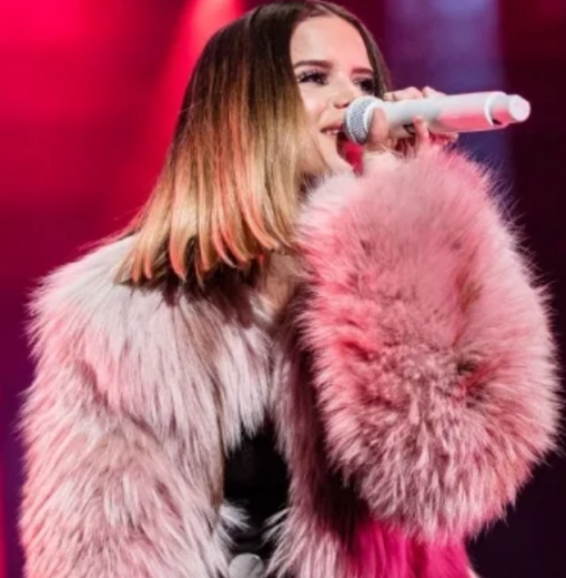 Maren Morris Pink Fur Jacket 2023