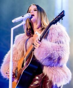 Maren Morris Pink Fur Jacket