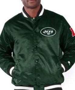 NBA Starter New York Jets Dark Green Varsity Jacket 2023