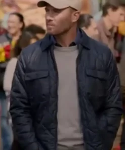 Notes Of Autumn Luke Macfarlane Black Quilted Jacket