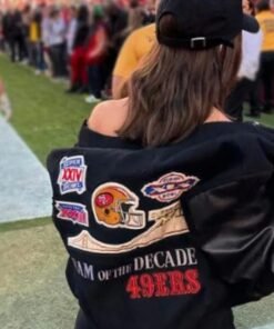 Olivia Culpo San Francisco 49ers Bomber Jacket 2023
