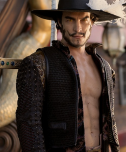 One Piece 2023 Steven John Ward Brown Studded Vest