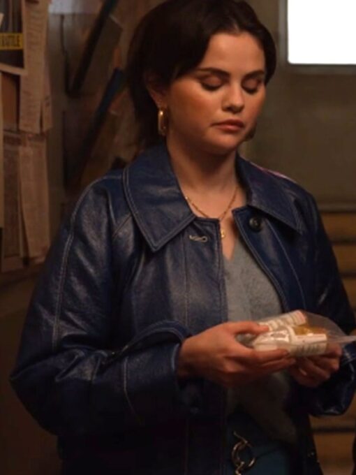 Only Murders In The Building S03 Selena Gomez Blue Coat