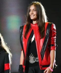 Paris Jackson Red Leather Jacket