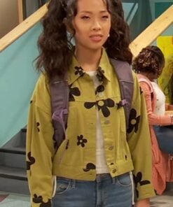 Raven’s Home S06 Emmy Liu-wang Green Floral Jacket