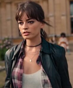 Sex Education S04 Emma Mackey Leather Jacket 2023