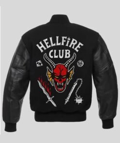 Stranger Things S04 Hellfire Club Varsity Jacket 2023