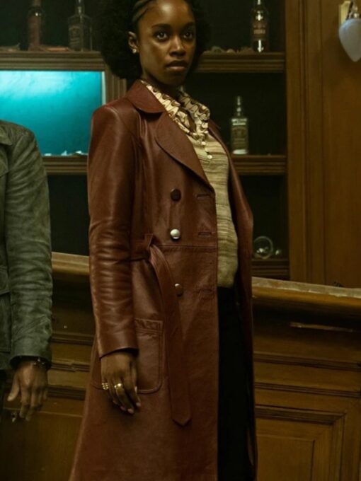 The Continental From The World Of John Wick 2023 Jessica Allain Leather Coat