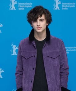 Timothée Chalamet Red Carpet Purple Jacket 2023