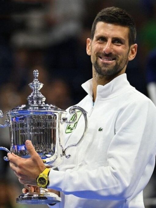 Wins The US Open For His Novak Djokovic 24 Title Jacket 2023