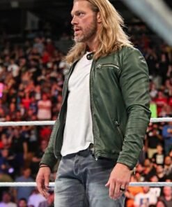 Wwe Edge Green Leather Jacket