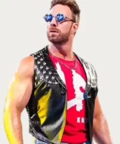 Wwe Smackdown La Knight Leather Vest