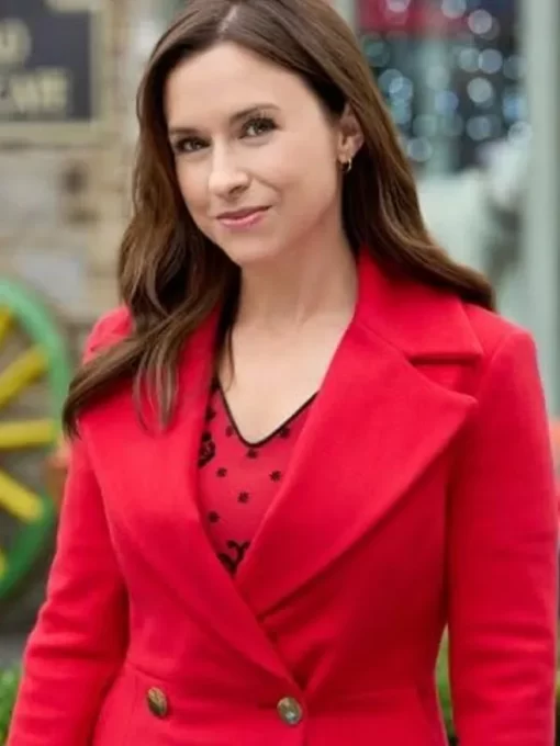 A Merry Scottish Christmas Lacey Chabert Trench Coat