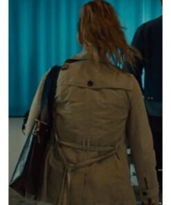 Based On A True Story Kaley Cuoco Grey Peacoat