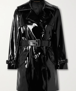 Belted-Faux-Patent-Leather-Trench-Coat