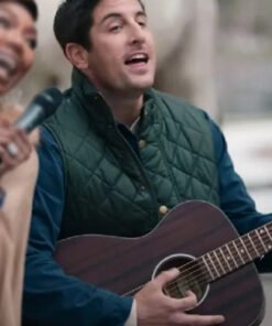 Best Christmas Ever 2023 Jason Biggs Green Puffer Vest