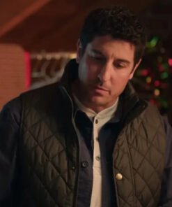 Best Christmas Ever Jason Biggs Green Puffer Vest